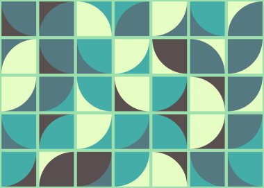 Kareli soyut geometrik desen