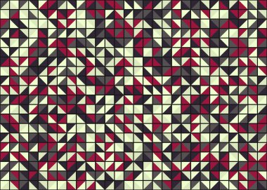 Soyut Geometrik Desen, üretken hesaplama sanatı, vektör illüstrasyonu 