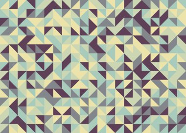 Soyut Geometrik Desen, üretken hesaplama sanatı, vektör illüstrasyonu 