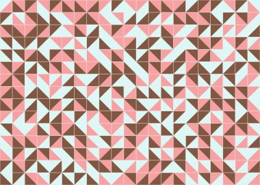 Soyut Geometrik Desen, üretken hesaplama sanatı, vektör illüstrasyonu 