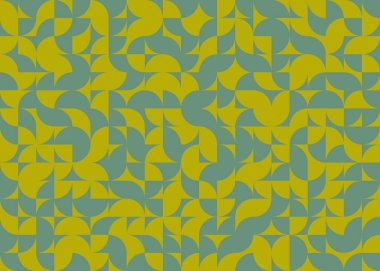 Soyut Geometrik Desen, üretken hesaplama sanatı, vektör illüstrasyonu 