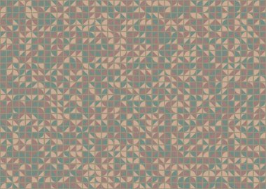 Soyut Geometrik Desen, üretken hesaplama sanatı, vektör illüstrasyonu 