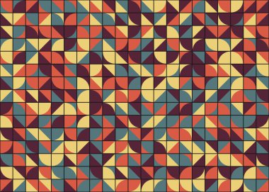 Soyut Geometrik Desen üretken hesaplama sanatı çizimi