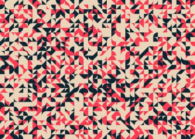 Soyut Geometrik Desen, hesaplama sanatı çizimi