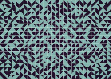 Soyut Geometrik Desen üretken hesaplama sanatı çizimi