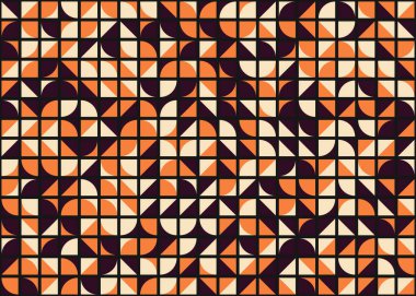 Kareli soyut geometrik desen