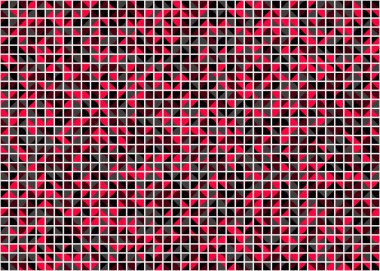 Soyut Geometrik Desen, üretken hesaplama sanatı, vektör illüstrasyonu 