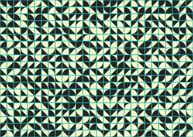 Soyut Geometrik Desen üretken hesaplama sanatı çizimi