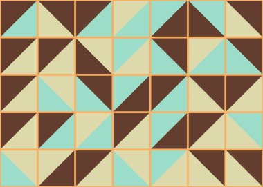 Soyut Geometrik Desen, üretken hesaplama sanatı, vektör illüstrasyonu 