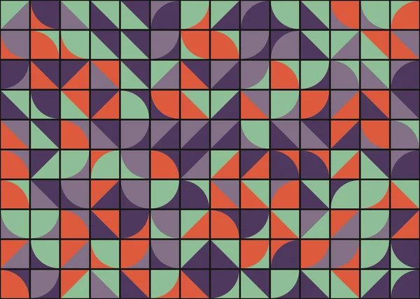 Padrão Colorido Geométrico Abstrato Com Quadrados —  Vetores de Stock
