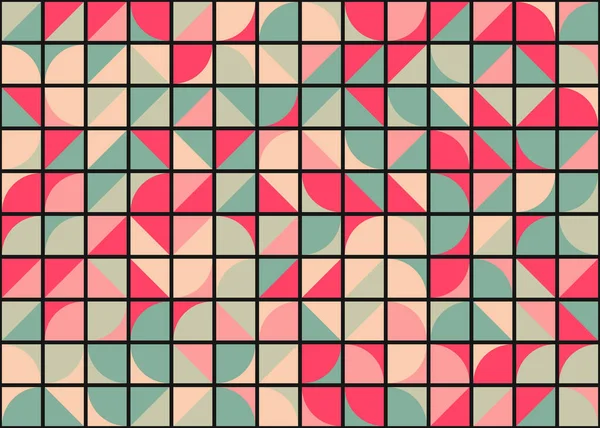 Abstrakt Geometriskt Mönster Generativ Beräkningskonst Vektorillustration — Stock vektor
