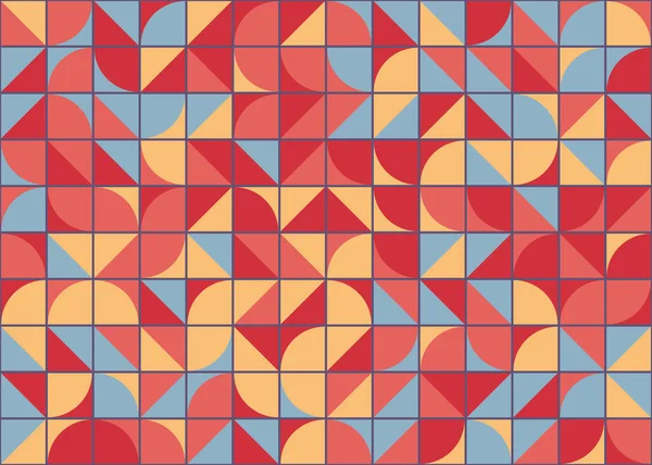 Motif Géométrique Abstrait Coloré Avec Des Carrés — Image vectorielle