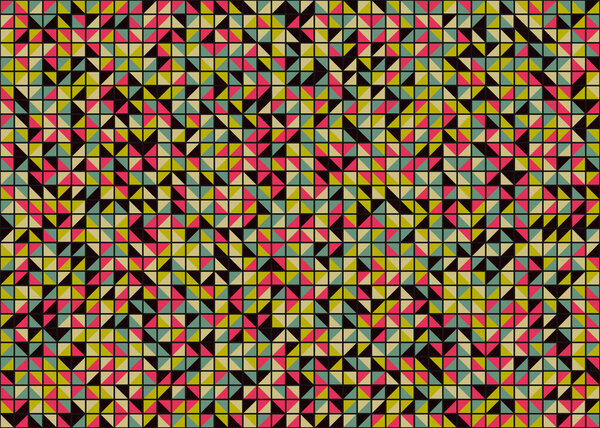 Абстрактная геометрическая паттерн, генеративное вычислительное искусство, векторная иллюстрация 