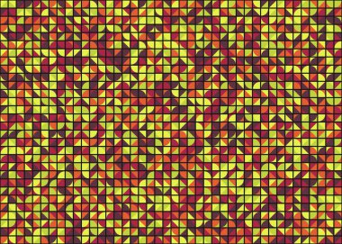 Soyut Geometrik Desen üretken hesaplama sanatı çizimi