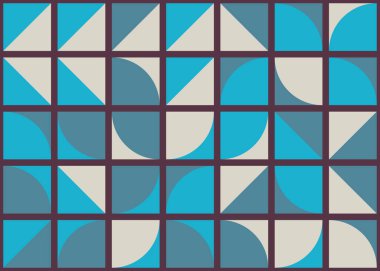 Soyut Geometrik Desen üretken hesaplama sanatı çizimi