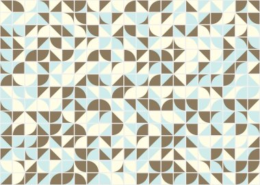 Soyut Geometrik Desen, üretken hesaplama sanatı, vektör illüstrasyonu 