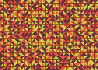 Soyut Geometrik Desen, üretken hesaplama sanatı, vektör illüstrasyonu 