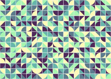 Soyut Geometrik Desen üretken hesaplama sanatı çizimi