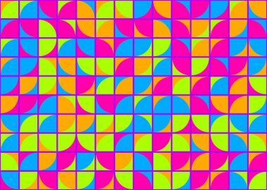 Soyut Geometrik Desen üretken hesaplama sanatı çizimi