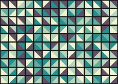 Soyut Geometrik Desen üretken hesaplama sanatı çizimi