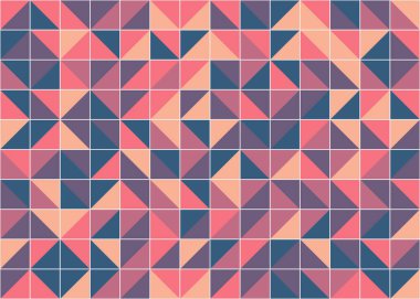 Soyut Geometrik Desen, üretken hesaplama sanatı, vektör illüstrasyonu 