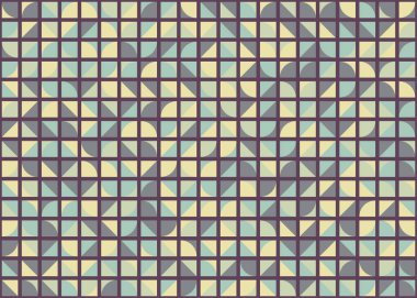 Soyut Geometrik Desen, hesaplama sanatı çizimi