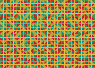 Soyut Geometrik Desen, üretken hesaplama sanatı, vektör illüstrasyonu 