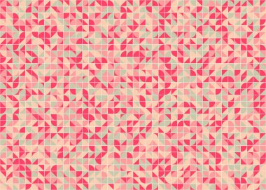 Soyut Geometrik Desen, üretken hesaplama sanatı, vektör illüstrasyonu 