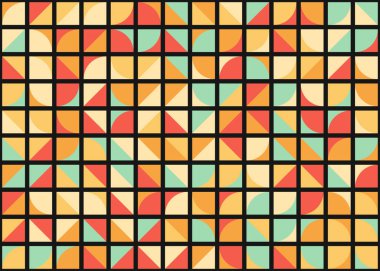 Soyut Geometrik Desen, hesaplama sanatı çizimi