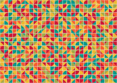 Soyut Geometrik Desen üretken hesaplama sanatı çizimi