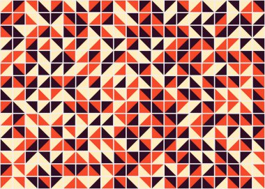 Soyut Geometrik Desen, üretken hesaplama sanatı, vektör illüstrasyonu 