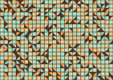 Soyut Geometrik Desen üretken hesaplama sanatı çizimi