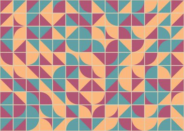 Soyut Geometrik Desen üretken hesaplama sanatı çizimi