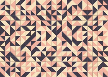 Soyut Geometrik Desen, üretken hesaplama sanatı, vektör illüstrasyonu 