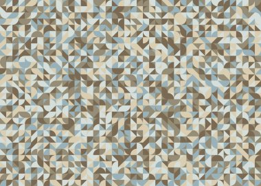 Soyut Geometrik Desen, üretken hesaplama sanatı, vektör illüstrasyonu 