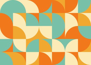 Soyut Geometrik Desen, üretken hesaplama sanatı, vektör illüstrasyonu 