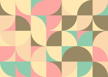 Kareli soyut geometrik desen