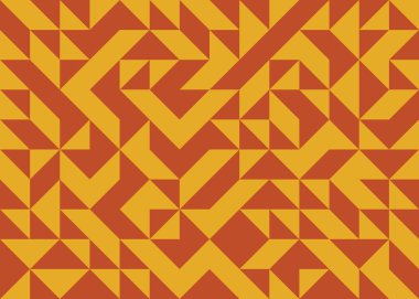 Soyut Geometrik Desen, üretken hesaplama sanatı, vektör illüstrasyonu 