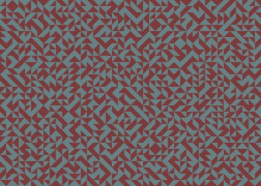 Soyut Geometrik Desen, üretken hesaplama sanatı, vektör illüstrasyonu 