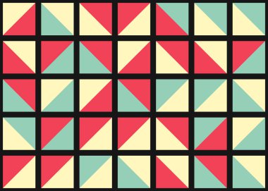 Soyut Geometrik Desen üretken hesaplama sanatı çizimi