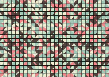 Soyut Geometrik Desen üretken hesaplama sanatı çizimi