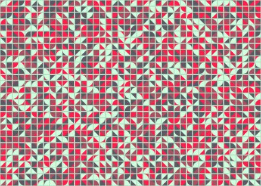 Soyut Geometrik Desen üretken hesaplama sanatı çizimi