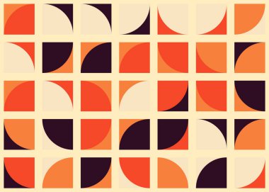 Soyut Geometrik Desen, üretken hesaplama sanatı, vektör illüstrasyonu 