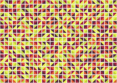 Soyut Geometrik Desen, üretken hesaplama sanatı, vektör illüstrasyonu 