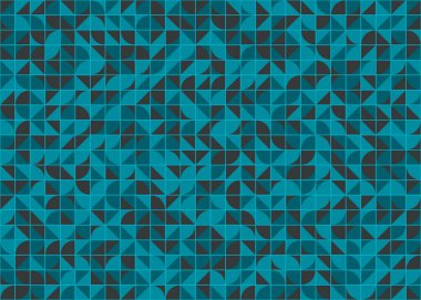 Soyut Geometrik Desen üretken hesaplama sanatı çizimi