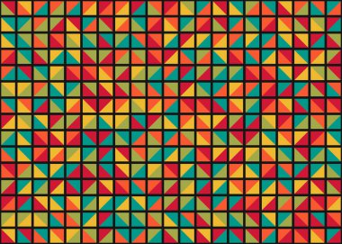 Soyut Geometrik Desen üretken hesaplama sanatı çizimi