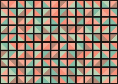 Soyut Geometrik Desen üretken hesaplama sanatı çizimi