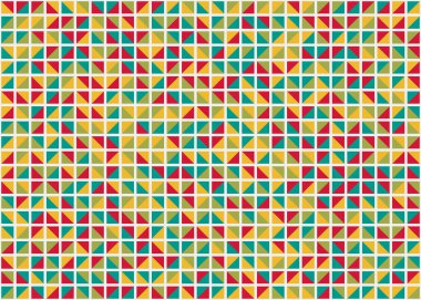 Soyut Geometrik Desen, üretken hesaplama sanatı, vektör illüstrasyonu 