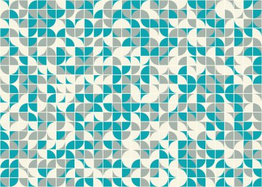 Soyut Geometrik Desen, üretken hesaplama sanatı, vektör illüstrasyonu 