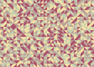 Soyut Geometrik Desen, üretken hesaplama sanatı, vektör illüstrasyonu 